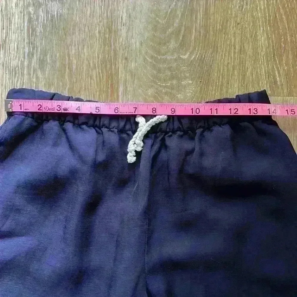 Zara navy linen